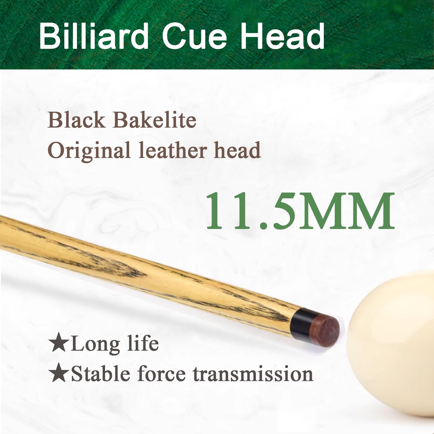 Snooker-Queue , 3/4 Billard Queue Snooker Chinesische Acht Schwarz 11,5 MM