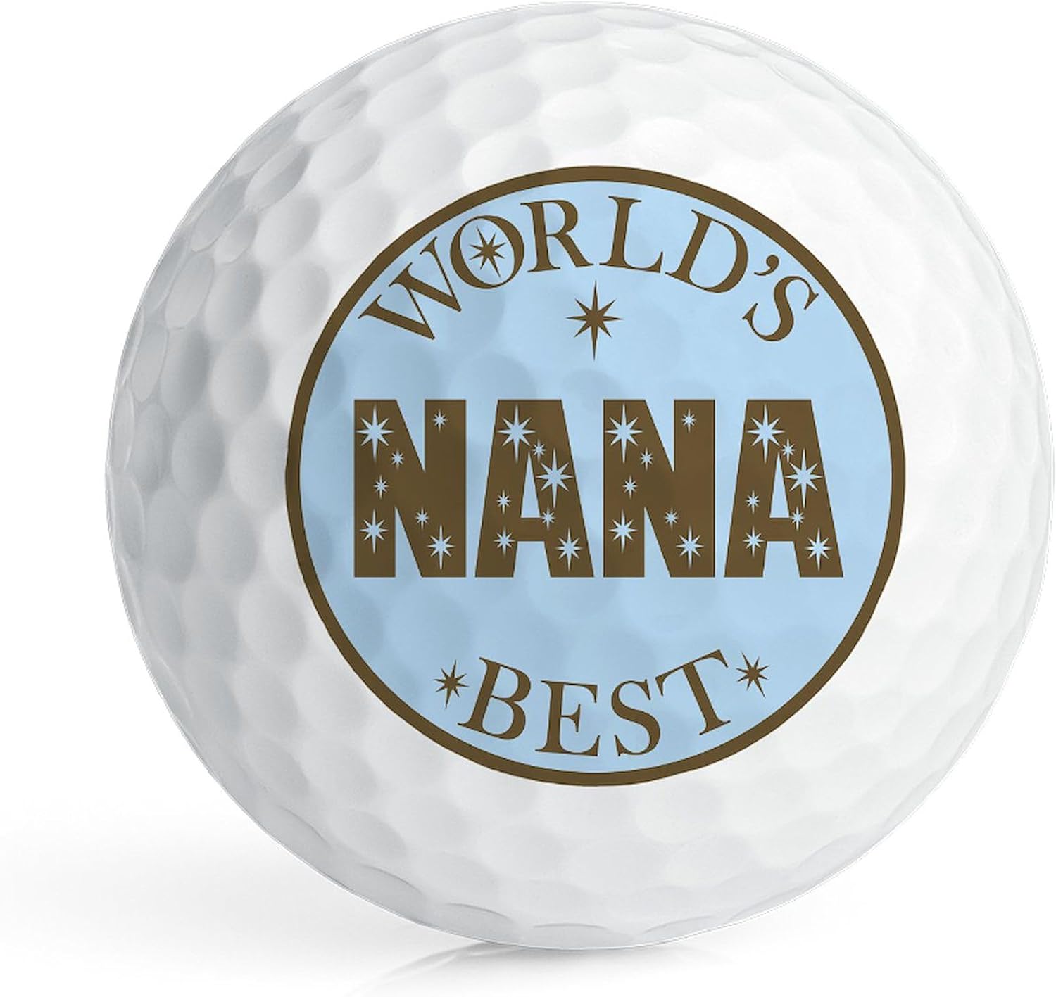 CafePress Worlds Best Star Circle Blue Nana Golf Balls (Pk O Novelty Golf Balls (Pk of 12)