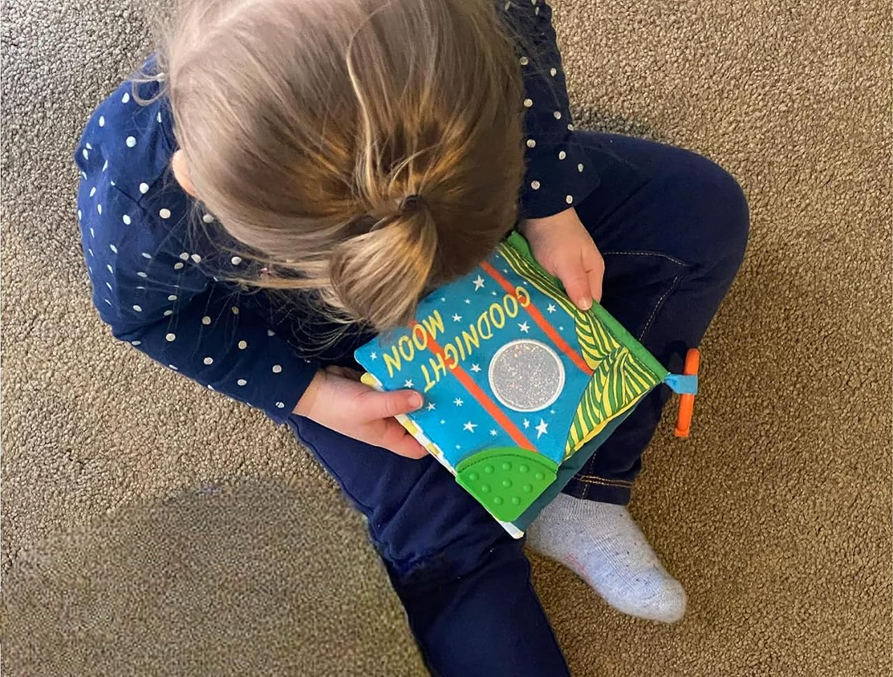 Goodnight Moon Board Book by Margaret Wise Brown, Beanbag Bunny Stuffed Animal Plush, and Good Night Moon Baby Soft Book Toy with On The Go Clip (A Classic, Sweet Dreams Baby Book Bedtime Gift Set B) - Image 8