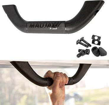 MADJAX Universal Golf Cart Hard Grab Handle, Automotive Style, Black