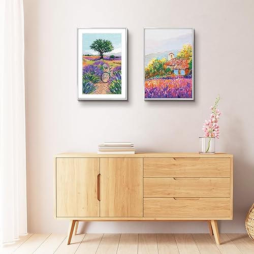 Vista 241 de Golden State Art - Marco de fotos de aluminio satinado clásico de 8 x 10 con alfombrilla de color marfil para fotos de 5 x 7 y cristal real, Dorado