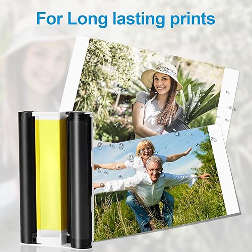 Miniatura 6 de Paquete de 4 cartuchos de tinta de repuesto para Canon Selphy Ink KP-108IN KP108 para Selphy CP1300 CP1500 CP1200 CP1000 CP910 CP900 Impresoras