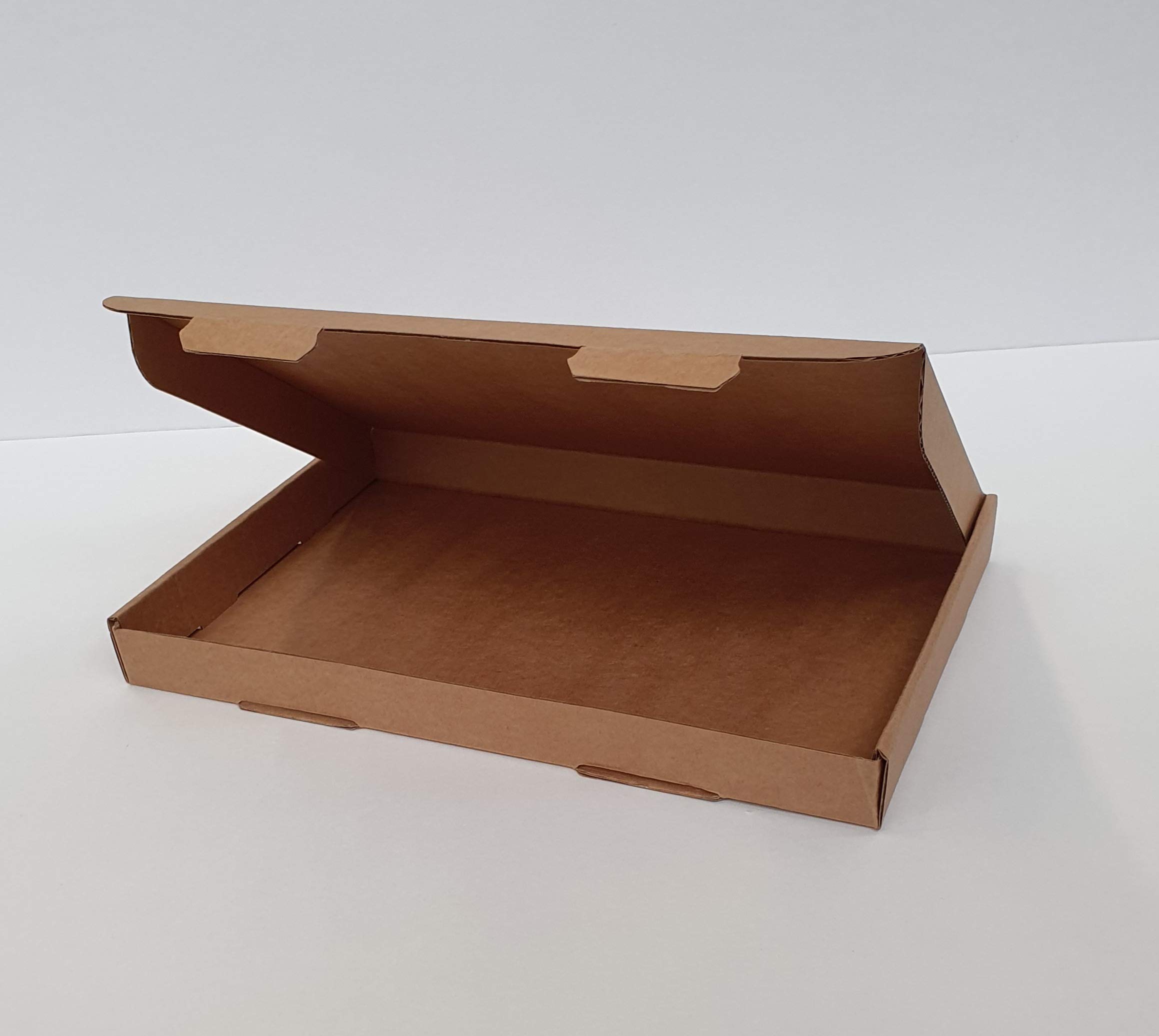 iDEALS UK PACKAGING LTD C5 A5 size large letter postal mailing boxes 230 x 160 x 22mm - 9'' x 6.4'' x 0.9''. The box has securing and locking tabs for extra protection. (100)