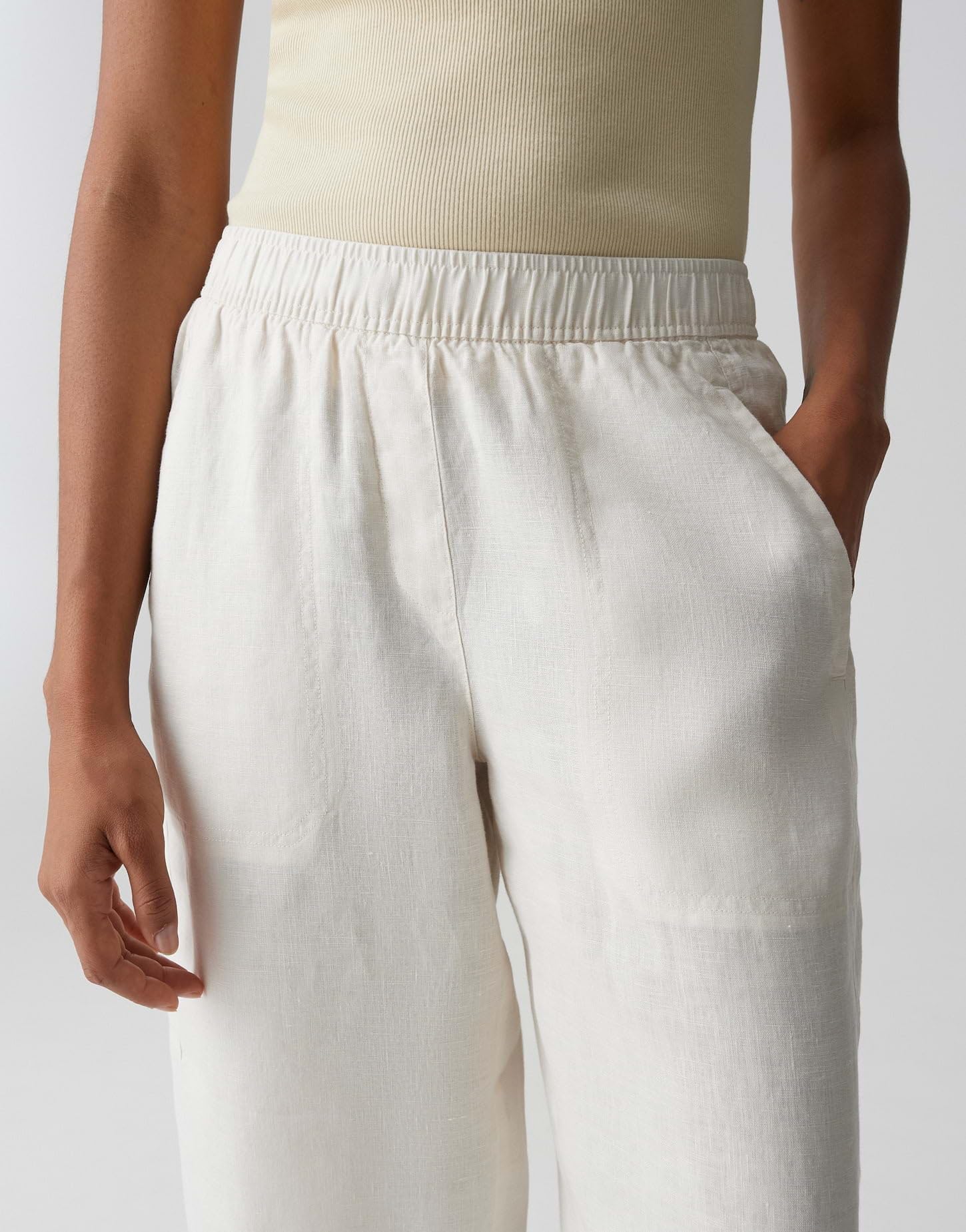 OPUS Damen City Pants | MYHA Linen Relaxed Barrel Fit aus reinem Leinen