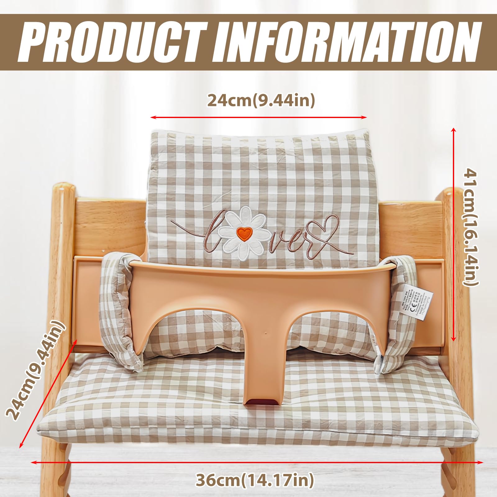 Cuscino per seggiolone Stokke Tripp Trapp: WIYETY, morbido e confortevole, facile pulizia, set di cuscini per seggiolone, adatto per Stokke Tripp Trapp