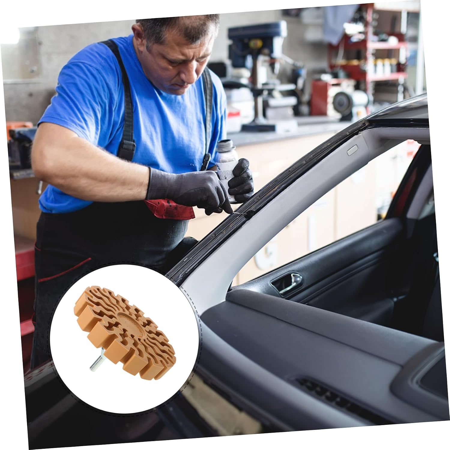 Decal Remover Wheel Adhesive Removal Tool for Automotive Efficient Eraser Wheel for Removing Stickers Paint and Adhesives Versatile Rubber Removal Wheel for DIY and Professional Use