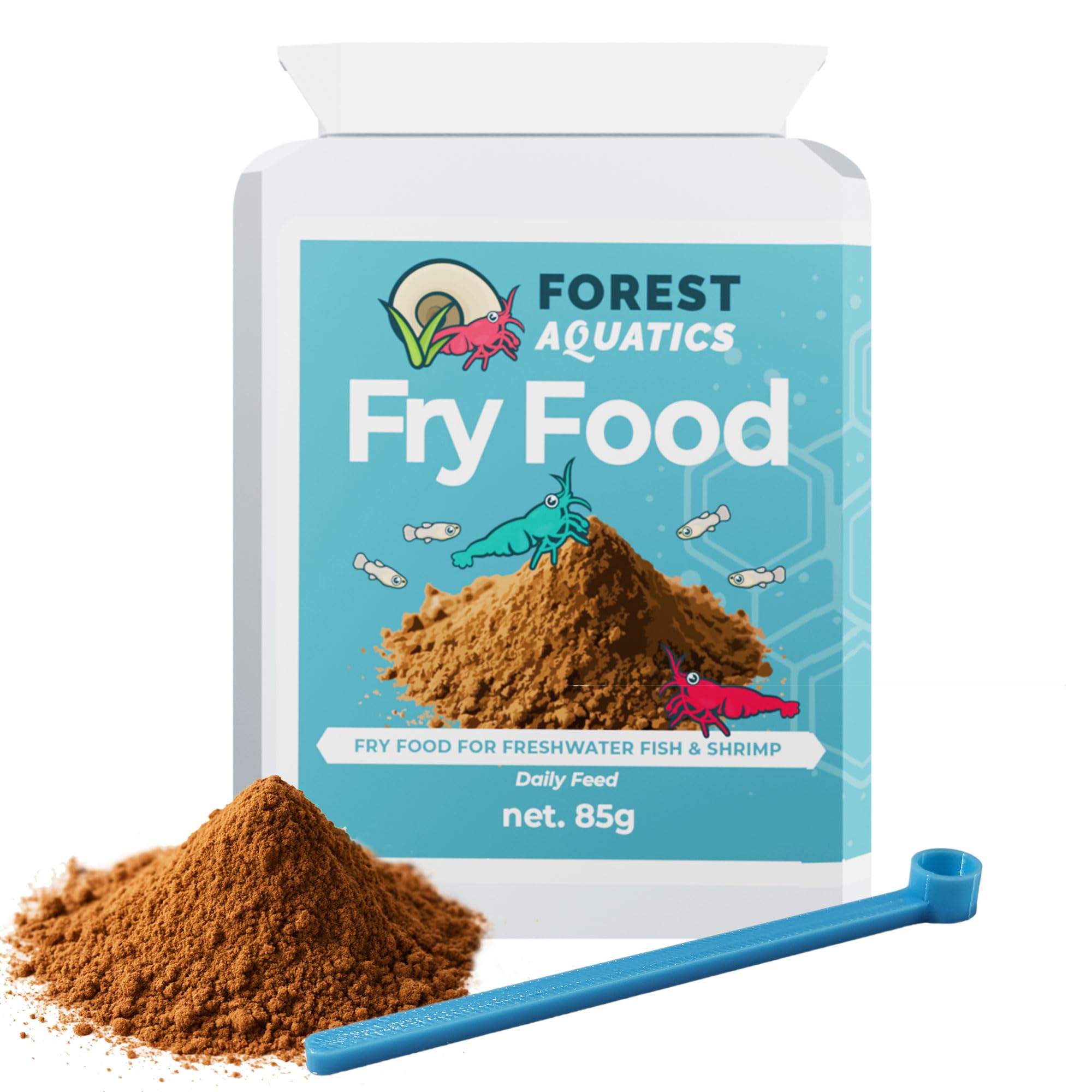 Forest Aquatics 60g Fry Food for Baby Fish and Red Cherry Shrimp, Caridina Bee Shrimp