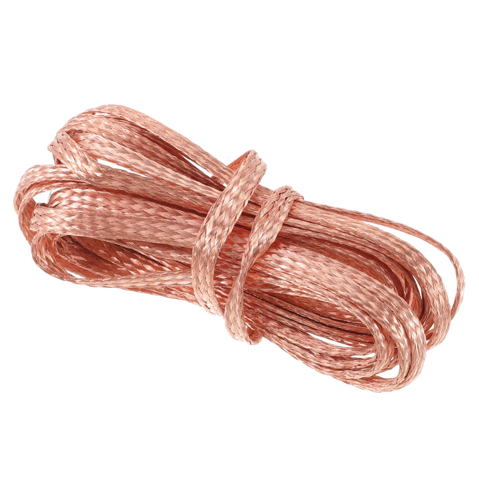 ARTIBETTER Copper Braided Cable Braided Wire Ground Strap Automatic Door Belt Practical Cable Square Cable Threaded Broom Handle Pickle Crock Ground Wire Led Tulip Lamp Lab Ground Lead Wire