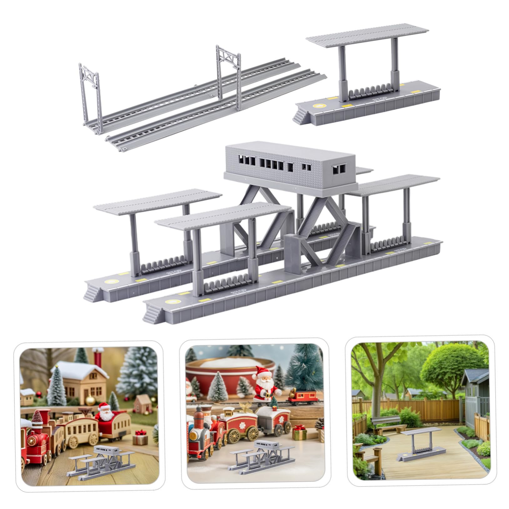 Juego de Modelos de Tren para Maqueta Ferroviaria de Bricolaje