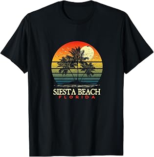 Siesta Beach Florida Beach Lover Traveling Souvenir Traveler T-Shirt
