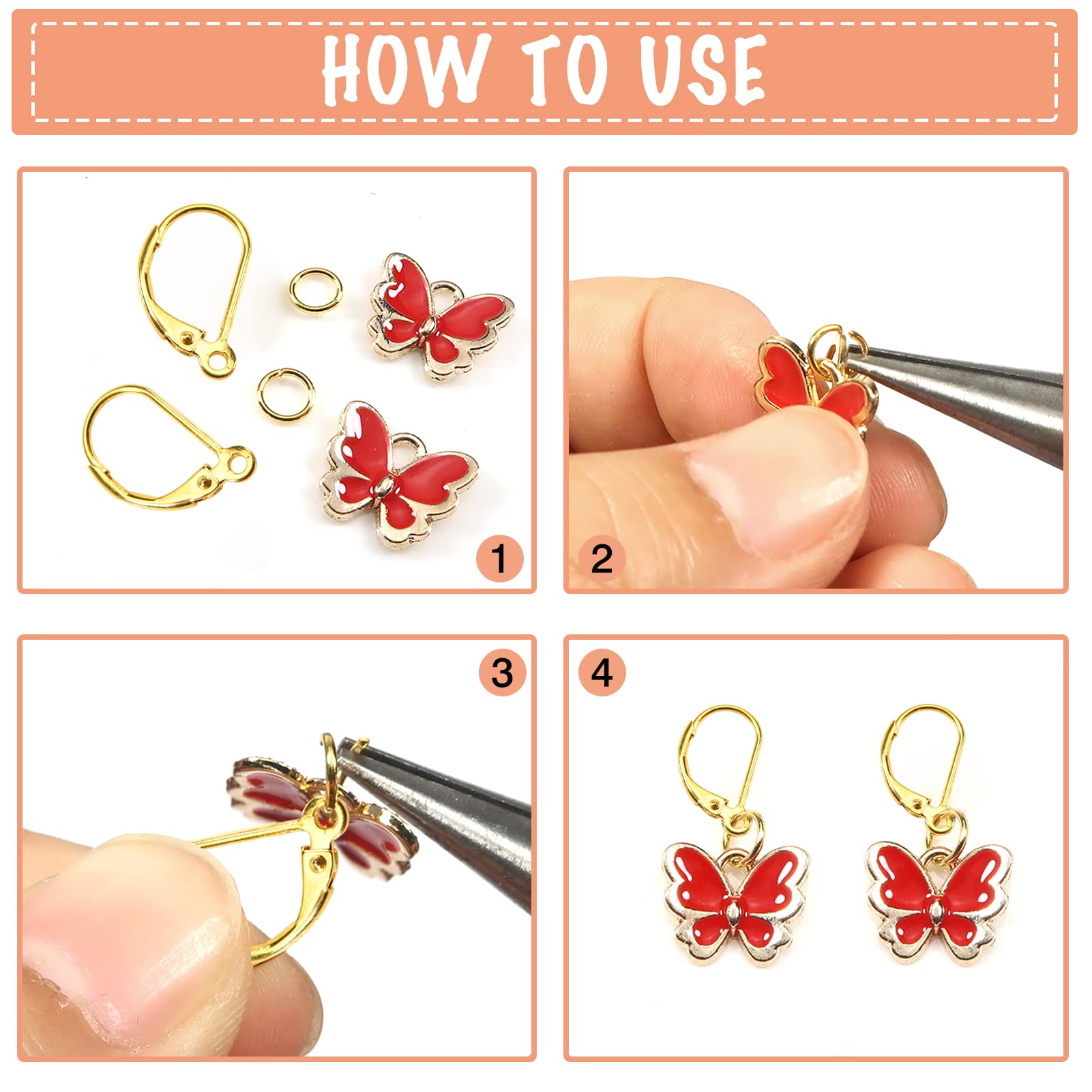 TOAOB Lot de 8 crochets de boucles d'oreilles dormeuses en argent sterling 925 hypoallergénique 10 x 16 mm Doré interchangeable pour la fabrication de bijoux