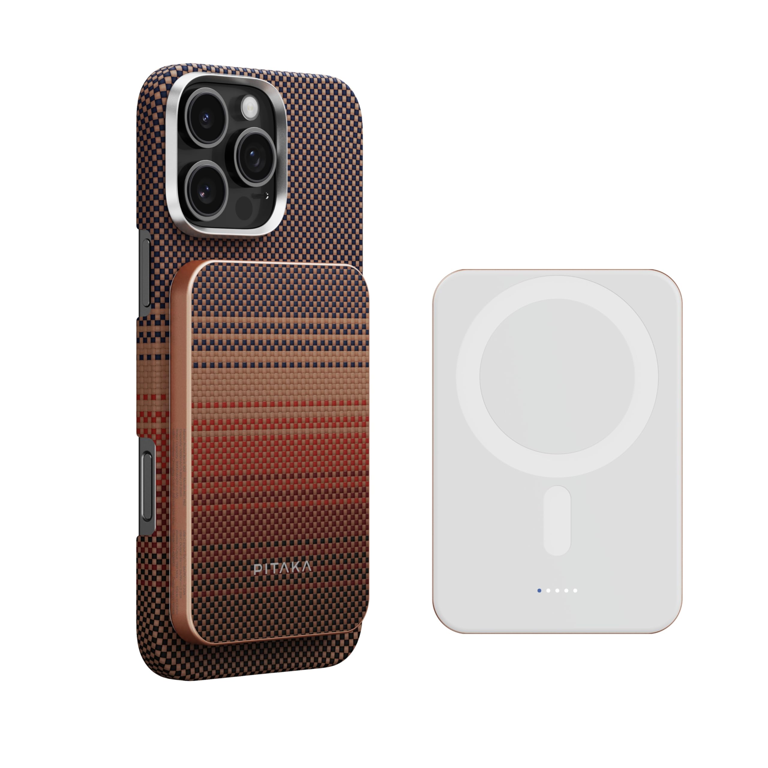 Amazon | PITAKA Qi2 モバイルバッテリー 軽量 薄型 MagSafe対応 MagEZ