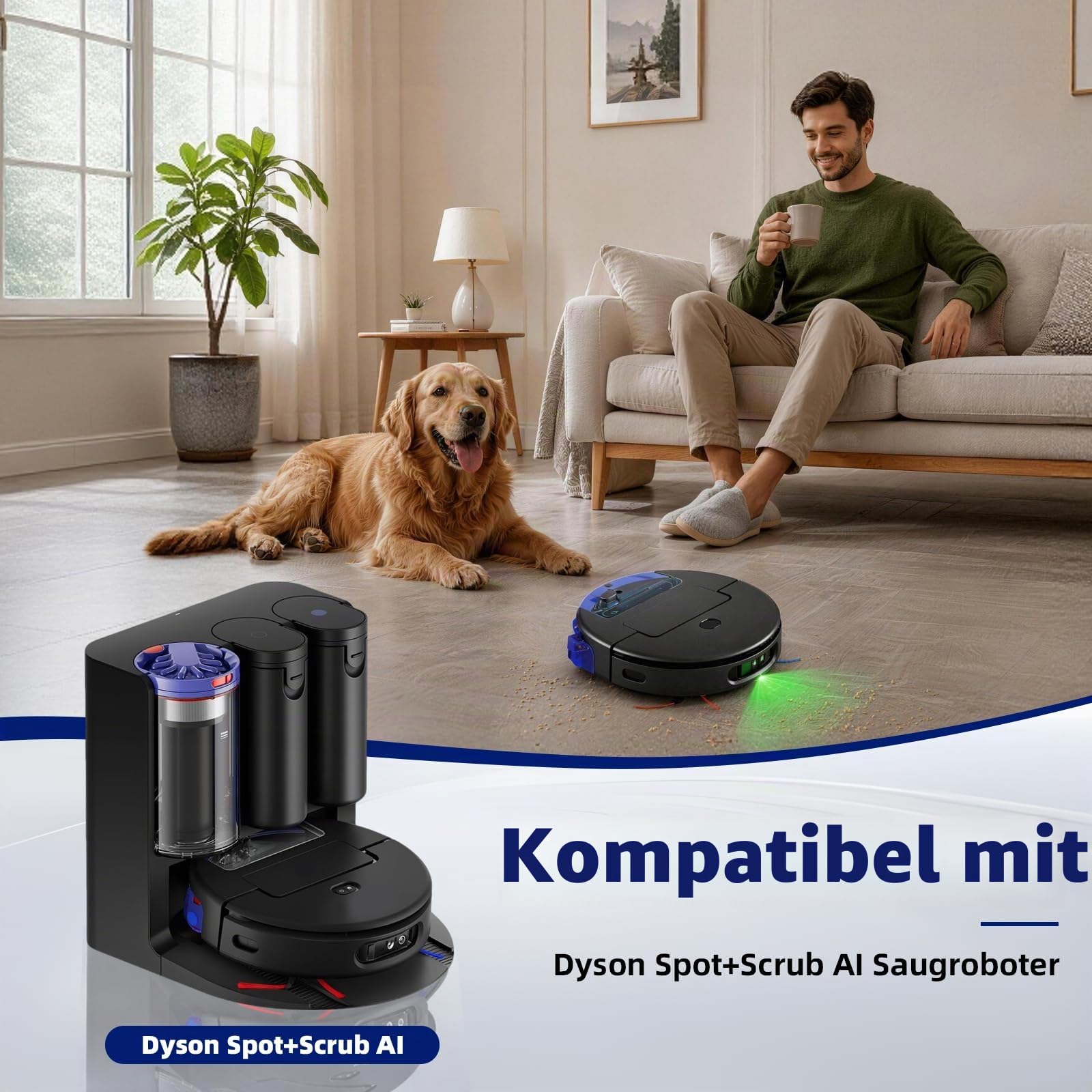 16 Stück Zubehör für Dyson Spot+Scrub AI Saugroboter