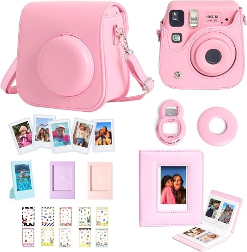 CAIYOULE Mini SE Camera Accessories for Fujifilm Instax, Pink