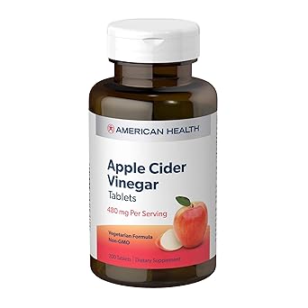 American Health Vinegar Tablets Apple Cider 200 Count Amazon Co Uk Grocery