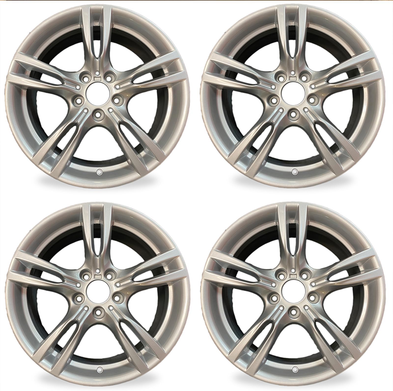 18" Set of 4 Silver Staggered Wheels for BMW 3 & 4 SERIES ACTIVEHYBRID 2012-2020 OEM Design Alloy Rim