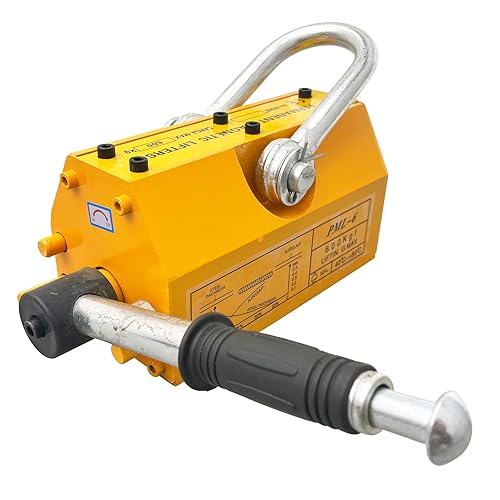 Miniatura 2 de TECHTONGDA Levantador magnético, Imanes de elevación permanente, 1320 libras de fuerza de tracción, Imán de elevación con liberación, Imán para