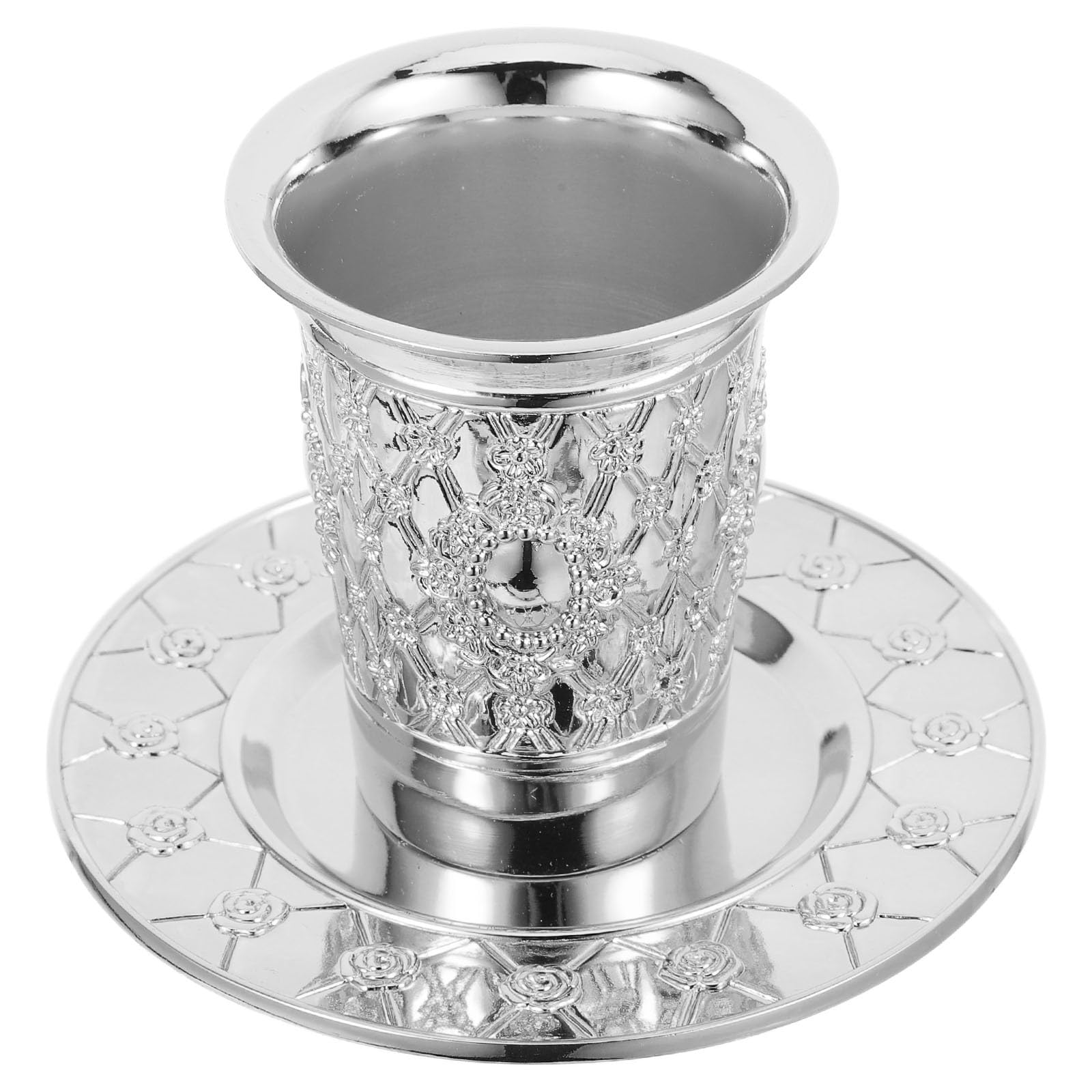 Tasse de fête de Shabbat judaïque en métal pour vos repas de cérémonie en famille