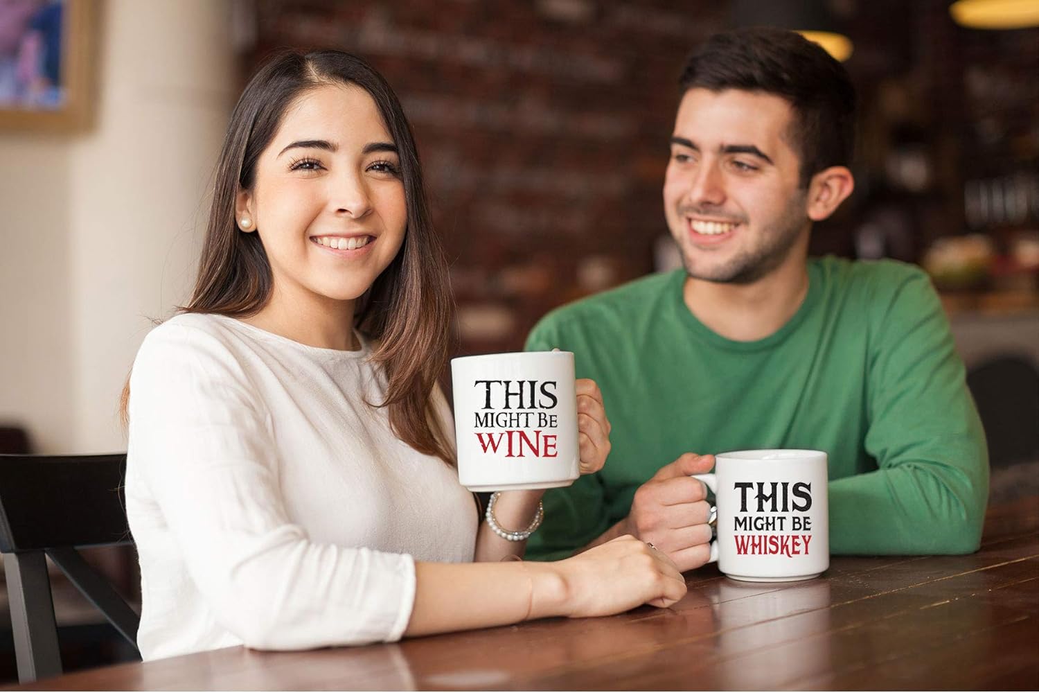 Frее Shірріng Ovеr $50 This Might Be Wine, This Might Be Whiskey Couple Mugs - Funny Wine Lover - 11oz Ceramic Coffee Mug Set - His and Hers Anniversary Present Husband and Wife Engagement Gifts Mug by Funnwear Flаѕh Dеаlѕ - 70% оƒƒ This Might Be Wine, This Might Be Whiskey Couple Mugs - Funny Wine Lover - 11oz Ceramic Coffee Mug Set - His and Hers Anniversary Present Husband and Wife Engagement Gifts Mug by Funnwear