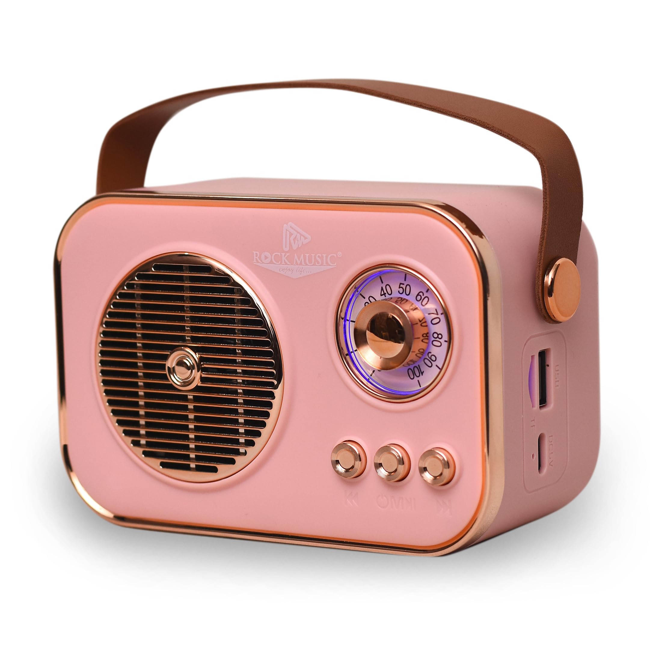Portable Vintage Bluetooth Speaker | 10W Wireless Retro Music Speaker with 8H Battery Backup, Type-C Charging, USB, AUX, Deep Bass & Crystal Clear Sound-picture-23