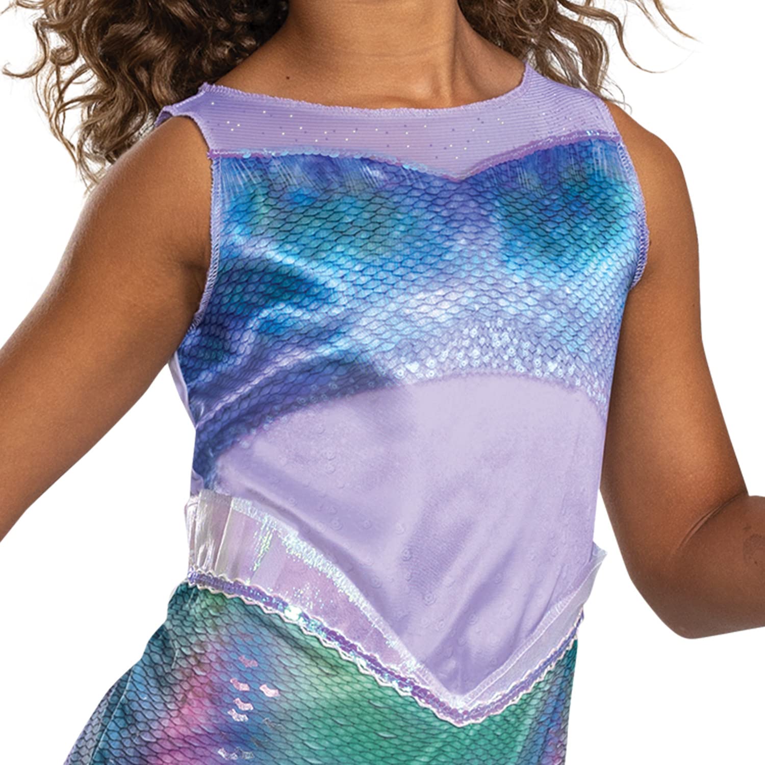 Ariel Kostüm für Kinder, Deluxe Offizielles Disney The Little Mermaid Live Action Kostüm mit Zubehör