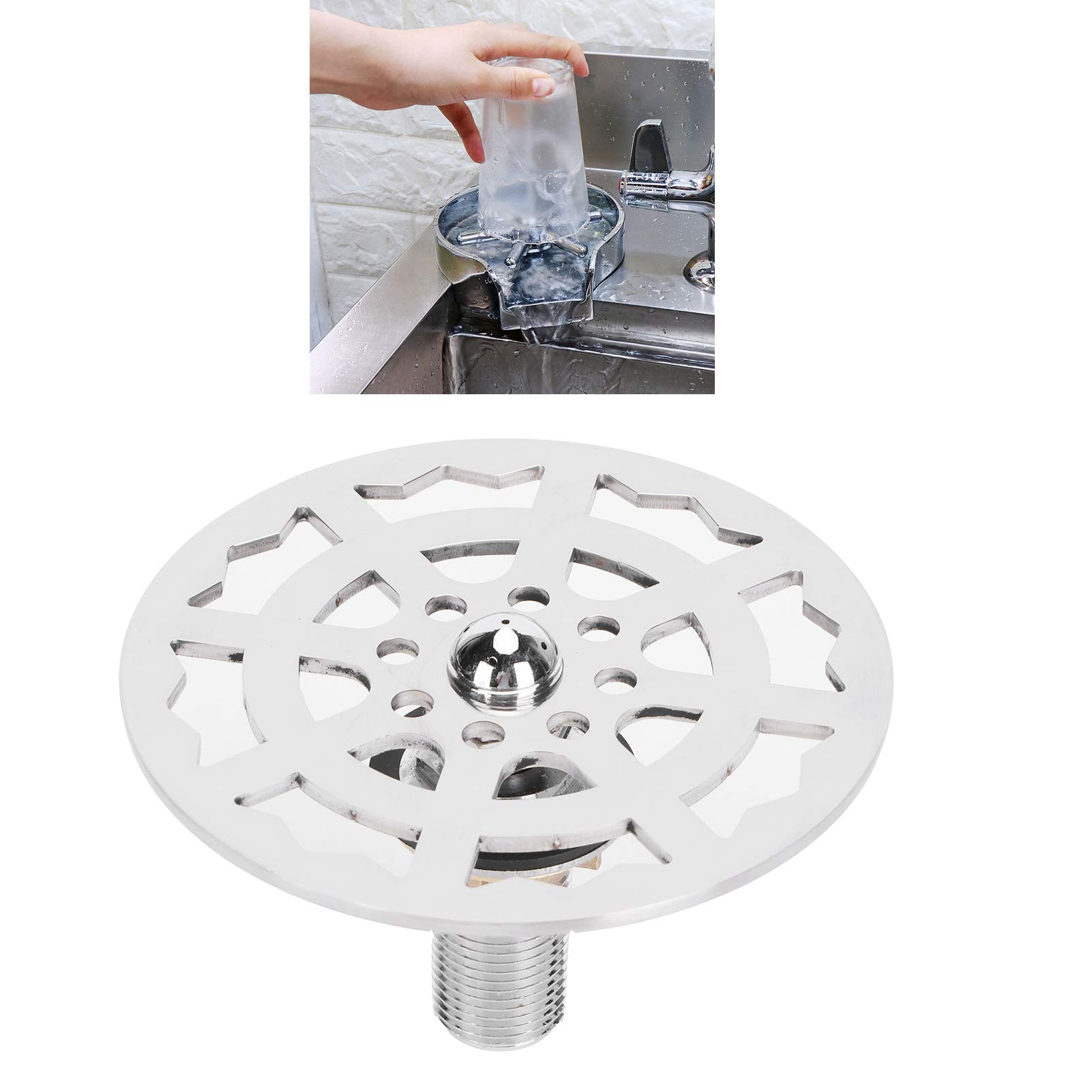 Pilipane lavabicchieri lavandino, Sciacquatrice per Bicchieri a Spruzzo Ad Alta Pressione per Uso Domestico, Lavabottiglie, Ugello ad Alta Pressione, Inossidabile Lavabottiglie Sciacquatrice Bicchier
