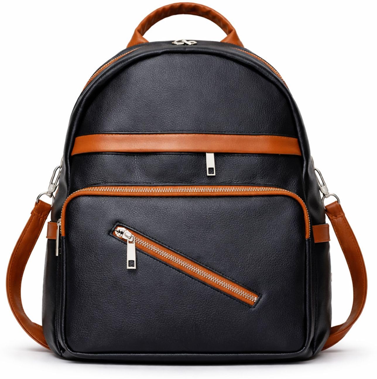 jaisom Stylish Women's Fashion Backpack Purses Multipurpose Design Handbags and Shoulder Bag (CUT CHAIN BLACK_BZ)-picture-31