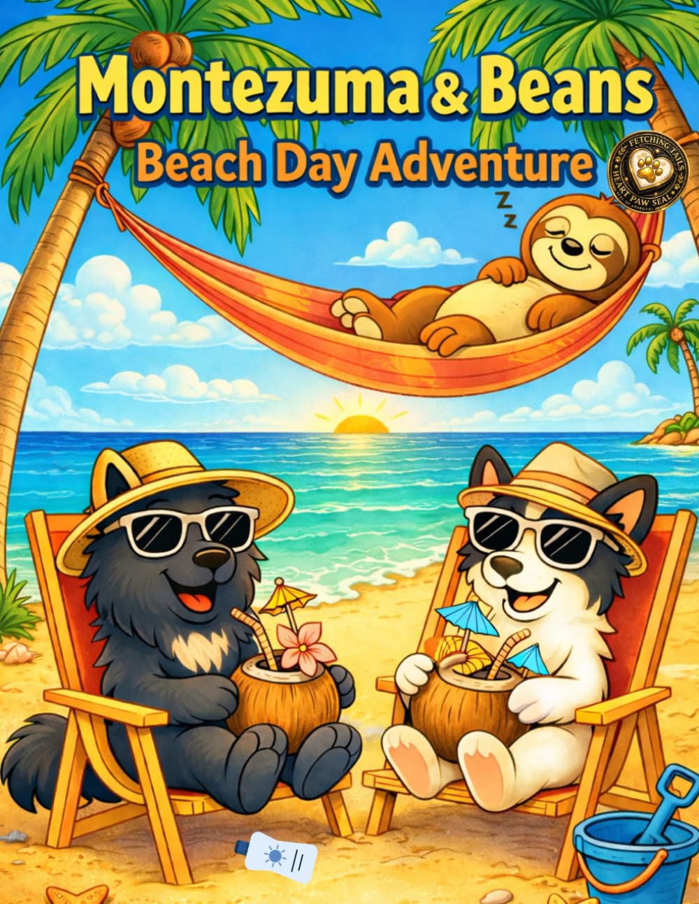 Montezuma & Beans: Beach Day Adventure: A Fun-Filled Beach Coloring Book for All Ages (The Adventures Of Montezuma & Beans)