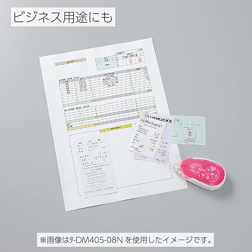 Miniatura 5 de KOKUYO Dotliner - Recambio de cinta adhesiva permanente para cinta Dotliner (1, corazón rosa)