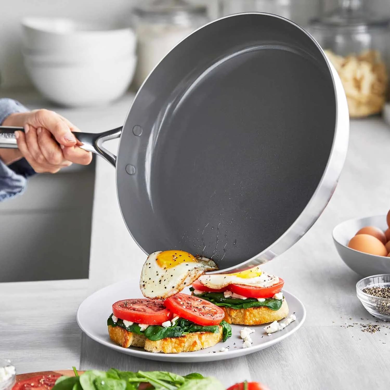 Amazon.com: GreenPan GP5 Stainless Steel 5-Ply Healthy Ceramic