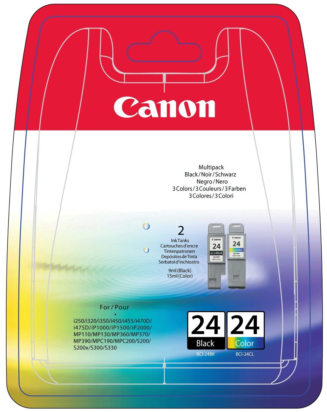 Canon BCI-24 Cartuchos Tinta Color Y Negro De Segunda Mano Por 15