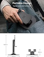 Vista 5 de OMOTON Cell Phone Stand for Desk, 2 Pack Adjustable Foldable Phone Holder, 360 Swivel Mobile Stand Fit for iPhone 17 16 15 14 13 Pro Max and All