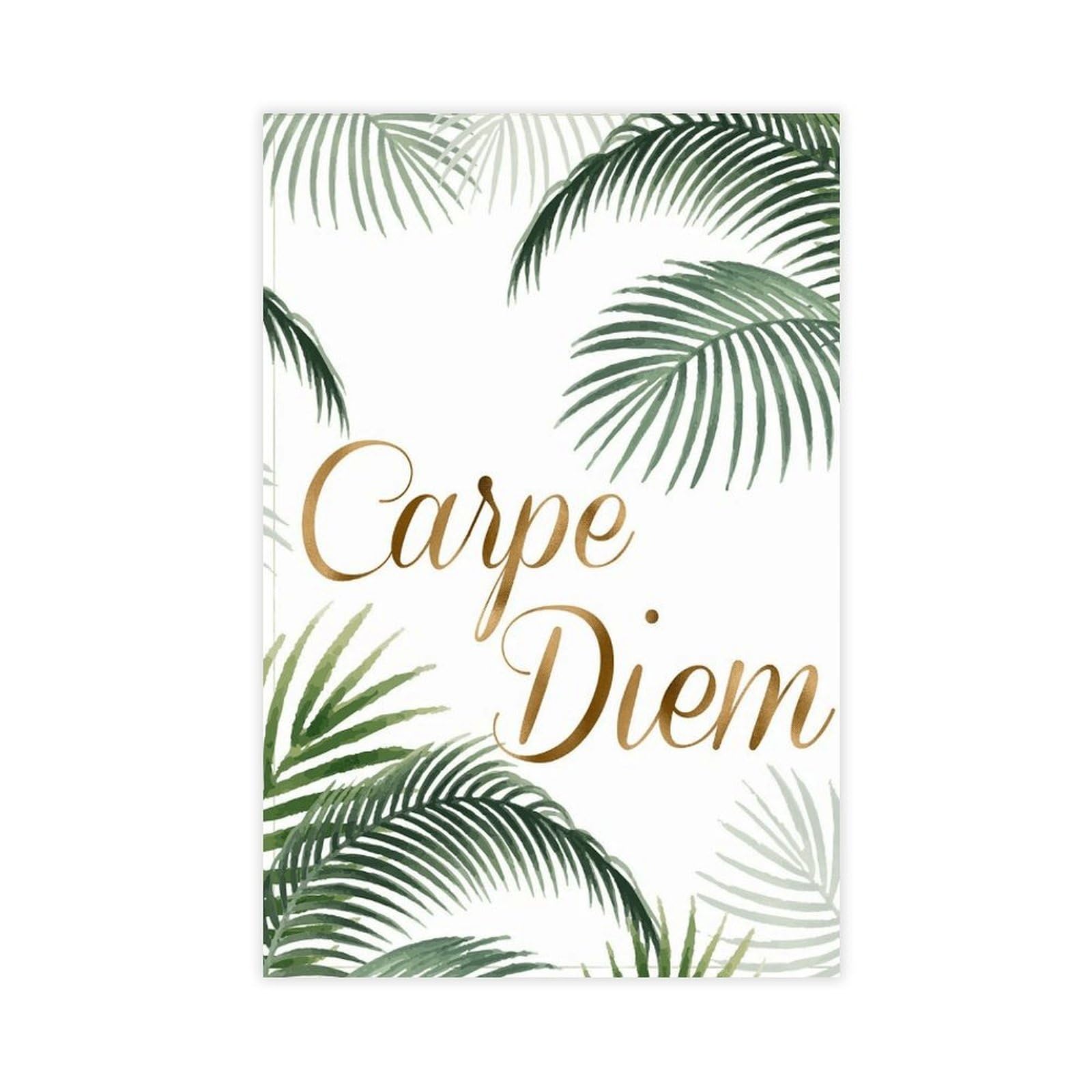 Wjwart Carpe Diem Print Seize The Day Life Quote Poster Canvas Poster Bedroom Decor Landscape Decor Gift 16X24inch(40X60cm)