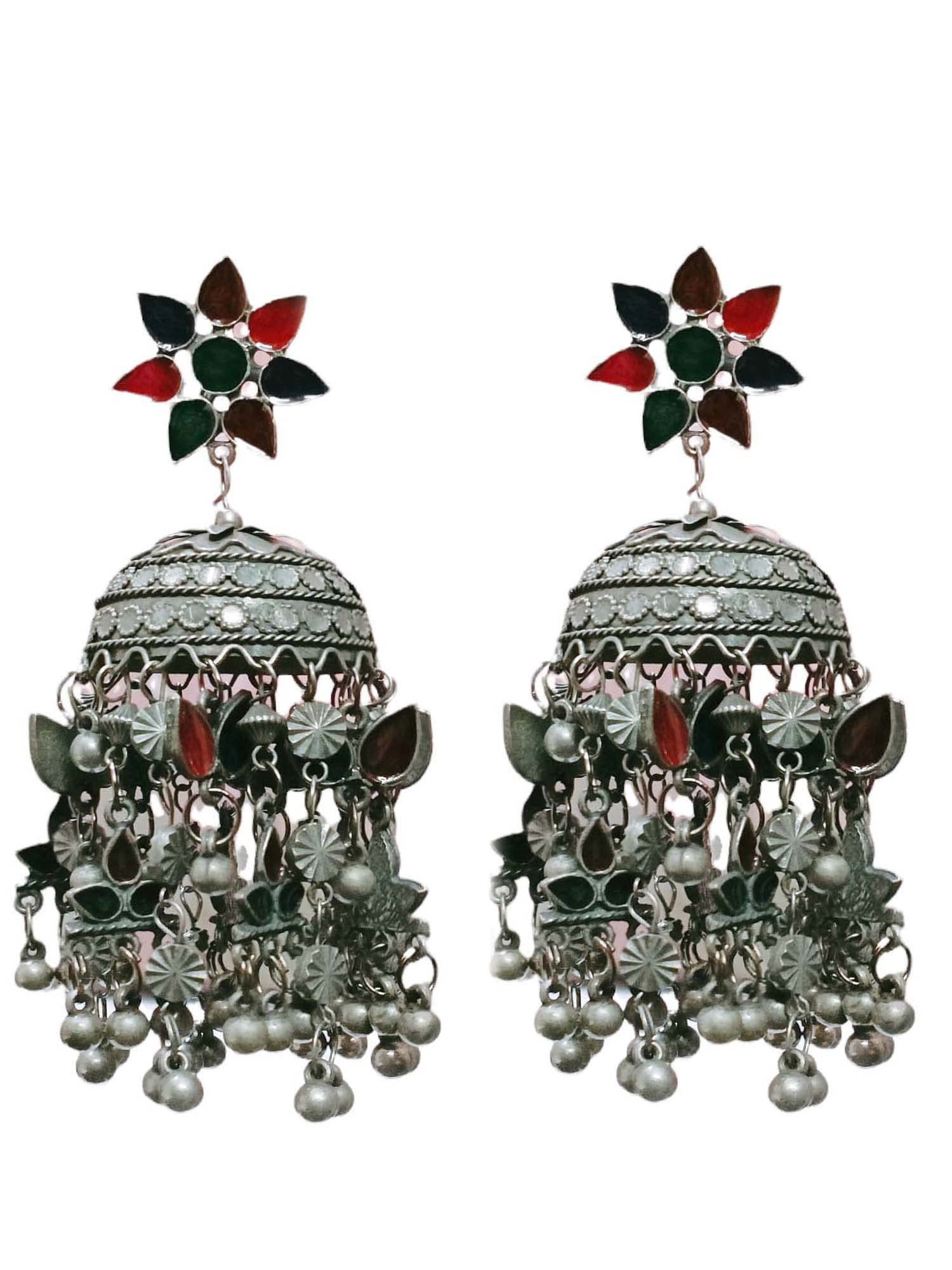 See full amazon price history chart for Total Fashion Oxidised Stylish Designer Afghni Big Meenakari Work Jhumka Earrings for women and girls Total Fashion Oxidised Stylish Designer Afghni Big Meenakari Work Jhumka Earrings for women and girls (B08NPQYNJH) Amazon Price History, Amazon Price Tracker