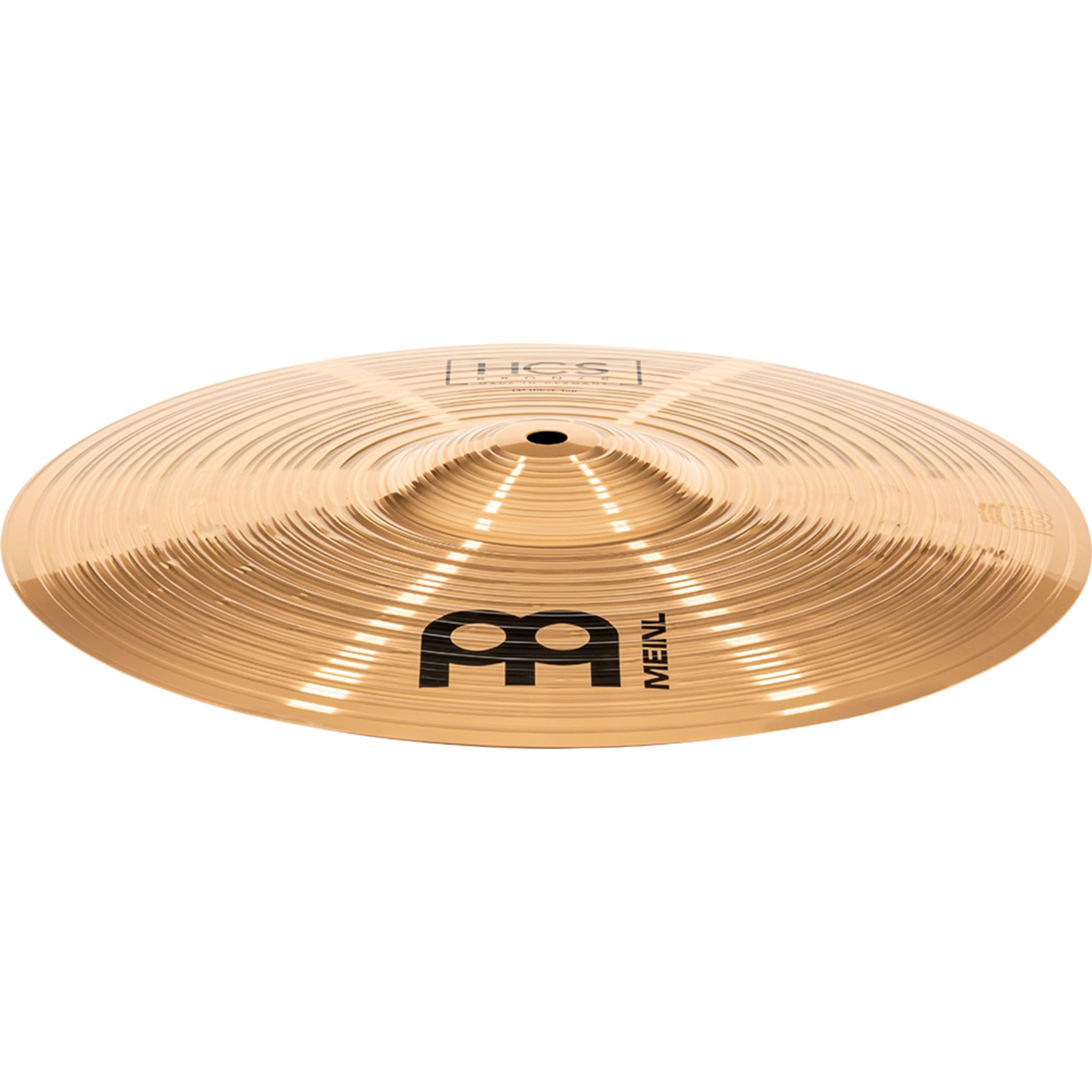 Meinl Cymbals HCS Bronze Piatto Hihat / Charleston 13 pollici (33,02cm) per Batteria – Coppia – Bronzo B8, Finitura Tradizionale, Prodotto in Germania (HCSB13H)
