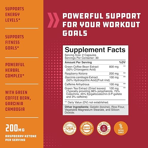 Miniatura 2 de Suplemento cetonas de frambuesa para perder peso con vinagre de sidra de manzana de mango africano puro y té verde, potenciador del metabolismo de