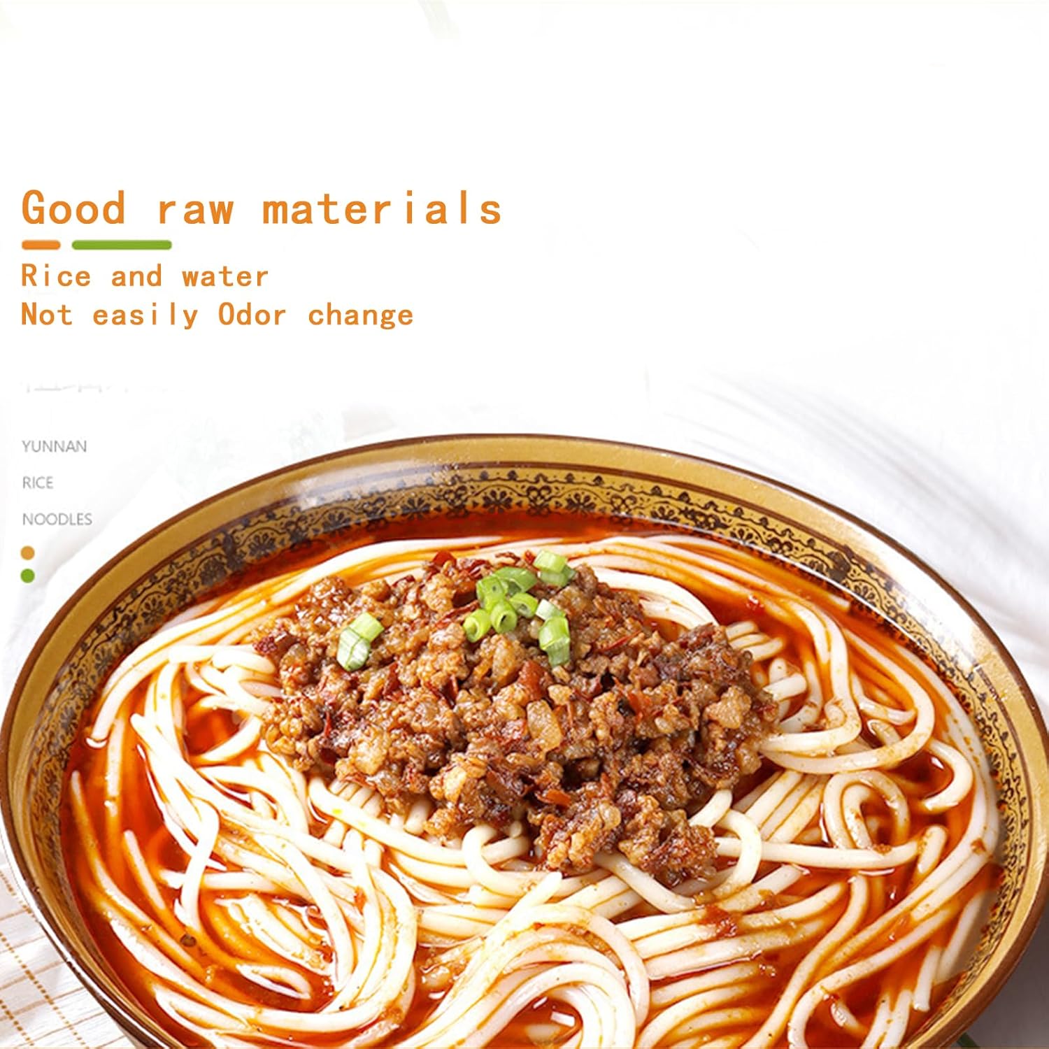 Rice Noodles17.6oz/500g, Dry Rice Noodles, Strong and smooth Rich and Natural Rice Fragrance Smooth and refreshing taste Resilient