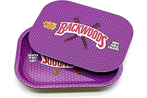 Backwoods Premium Quality Magnetic Clear Glass Rolling Tray