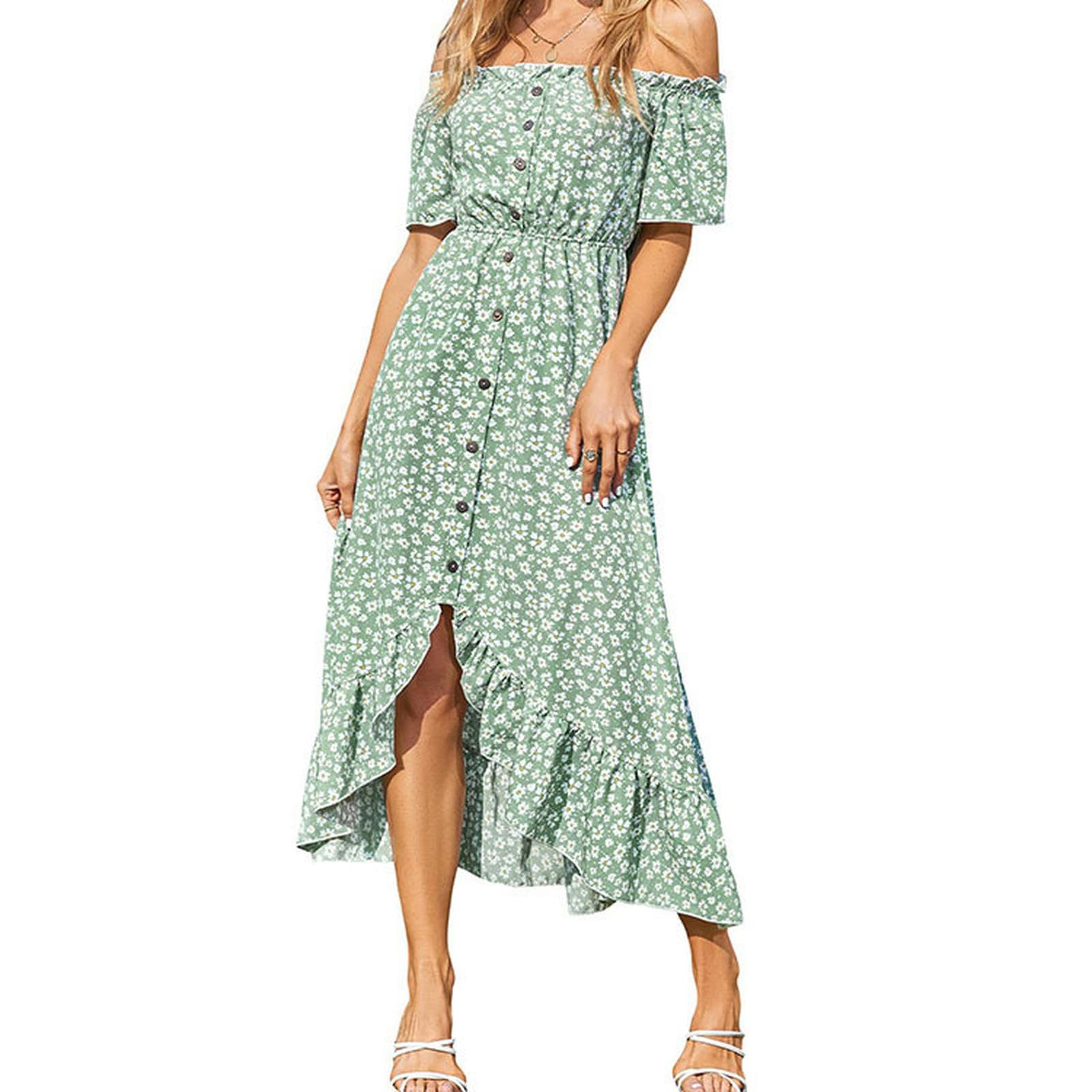 Robe imprimé floral manches courtes pour vos sorties terrasses et balades d'été