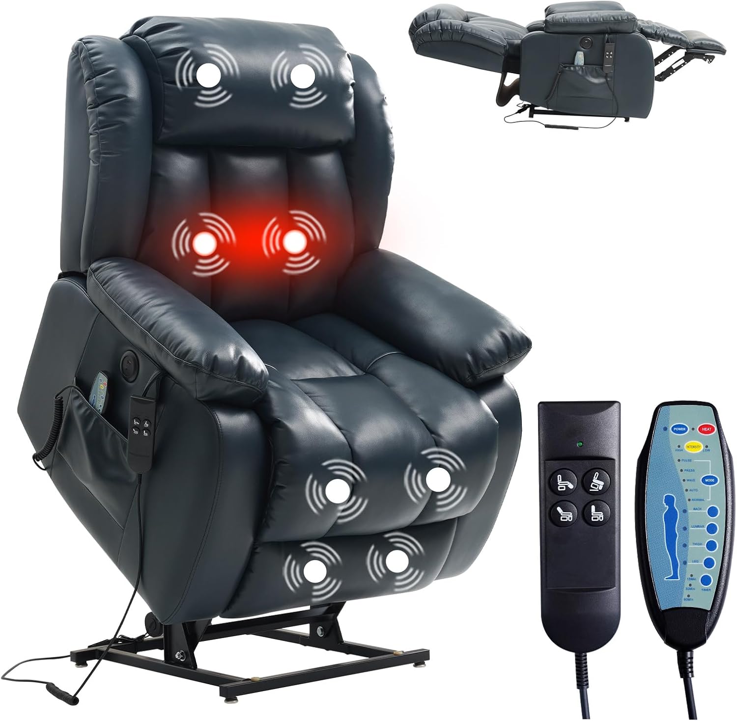 MEROUS Dual Motor Lay Flat Lift Chairs Recliners for