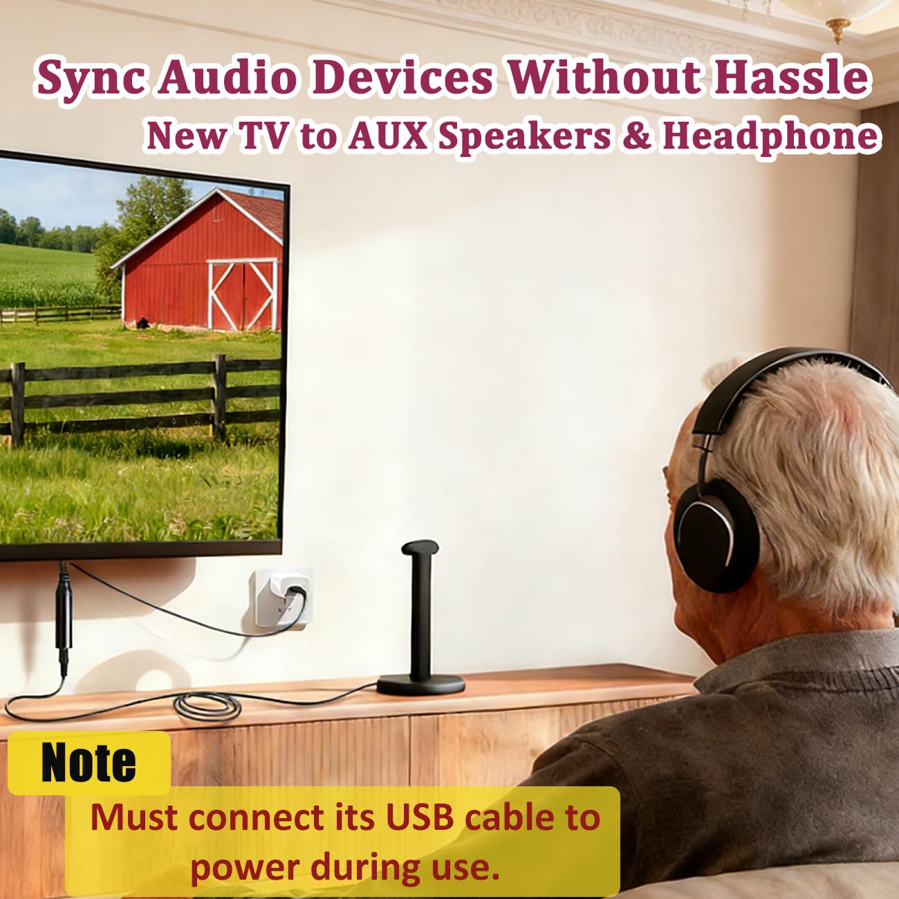 Convertidor óptico DAC de 192 KHz a 3,5 mm, adaptador de audio óptico a AUX, señal unidireccional de TOSLINK a cable hembra de 3,5 mm solo para transferencia de audio de TV a AUX, el formato de audio