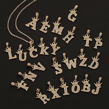 Amazon | [Rockyu] ブランド A-Z 26英文 イニシャルネックレス