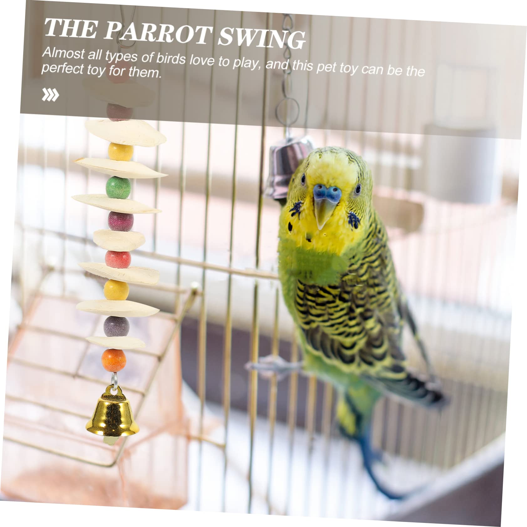 BESPORTBLE 4 Pièces Jouet à mâcher Perroquet Cute Mignonette Jouet Oiseau Domestique Alimentation à mâcher s pour Petits Oiseaux s pour Oiseaux Perroquet à mâcher os de seiche