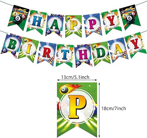 Vista 307 de Zwiebeco Decoración de fiesta de feliz cumpleaños, banderín, guirnalda de banderines, kit de abanico de papel para niños, Capitán América