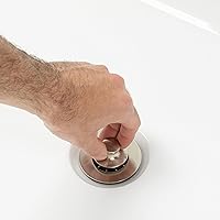 Vista 5 de Dorence Conjunto de drenaje de bañera de elevación y giro, kit de conversión, placa frontal de desbordamiento de un solo orificio y desbordamiento