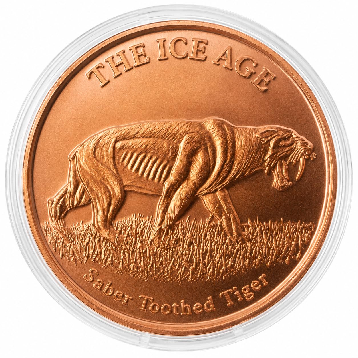 Amazon.com: Ice Age Saber-Toothed Tiger 1 oz Pure .999 Copper