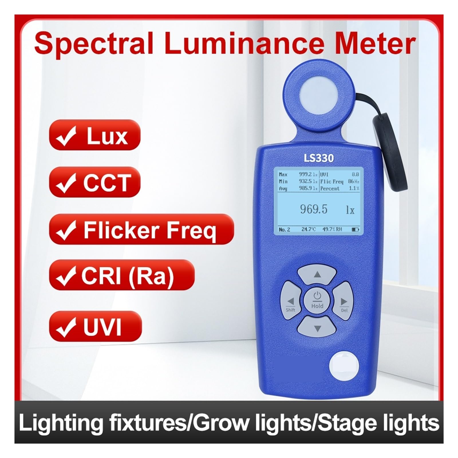 Espectrómetros, Medidor De Lux LS330 Luz Iluminancia Espectral Digital