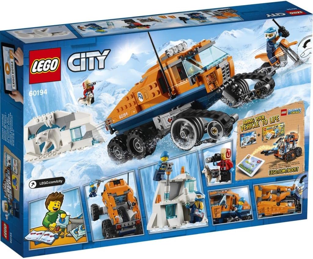 City Arctic Expedition Scout Truck Toy, Explorer Vehicle Building Sets