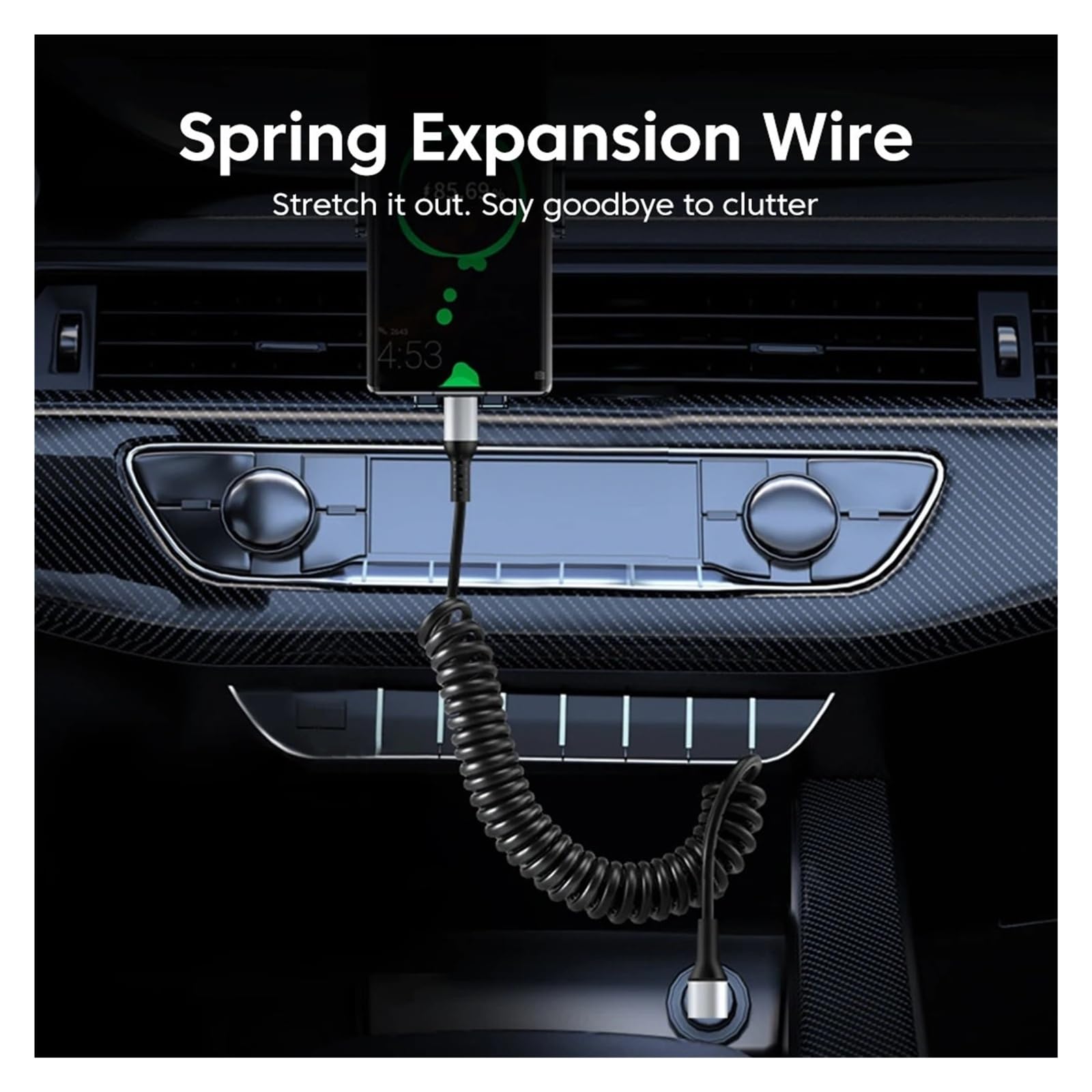 USB A/C Spring 6A 90° Fast Charge Type C do iPhone Samsung for Xiaomi (USB A do C)