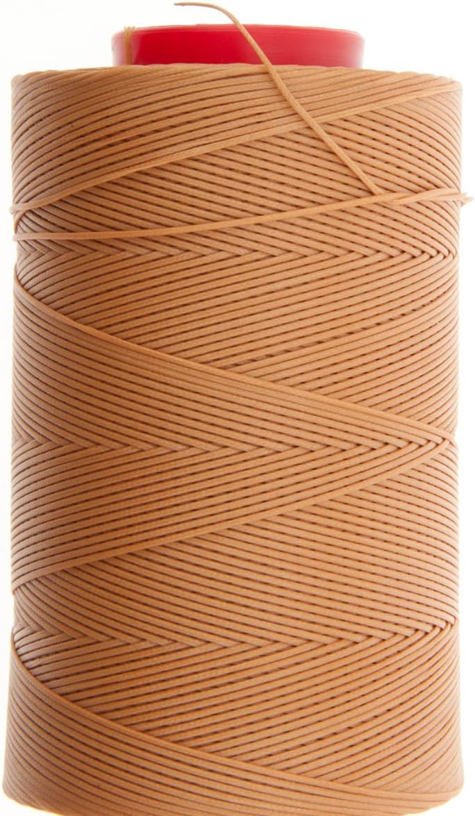Ritza 25 Tiger Thread - 0.8mm Colonial Tan (JK21) - 500 Meter Spool Factory Sealed Polyester Thread - Leather Hand Sewing